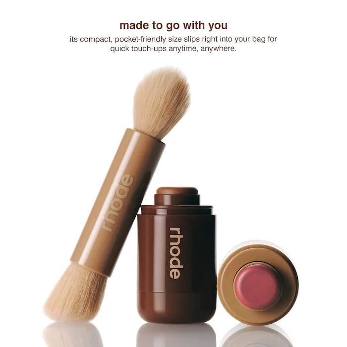 Rhode - Pocket Brush Double-Ended Makeup Brush