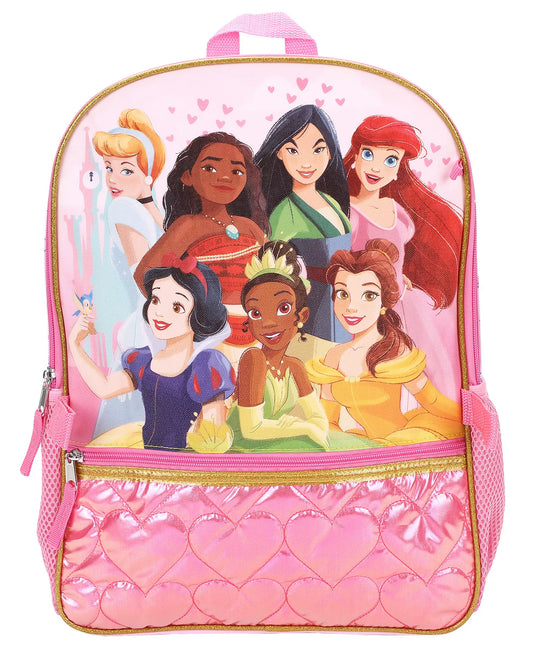 Disney Princess - Girls Backpack 5-Piece Set
