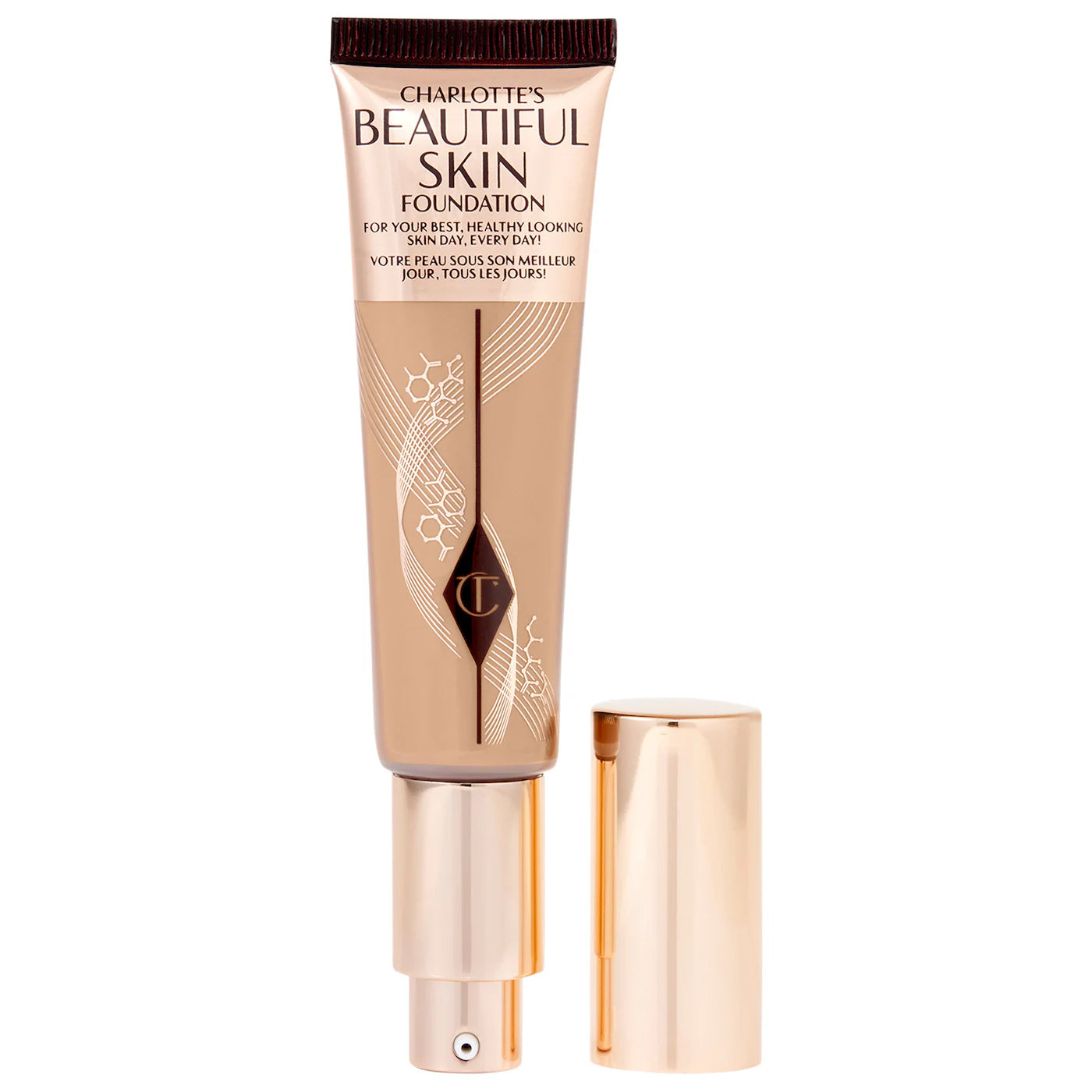 Charlotte Tilbury Beautiful Skin Medium Coverage Liquid Foundation with Hyaluronic Acid