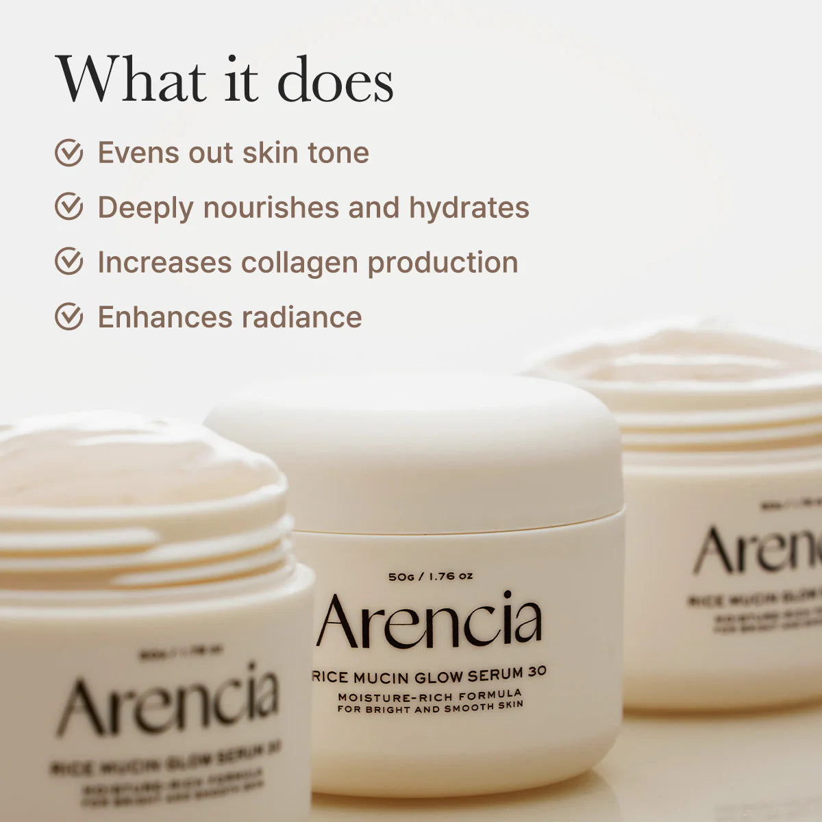 Arencia - Rice Mucin Glow Overnight Serum 30