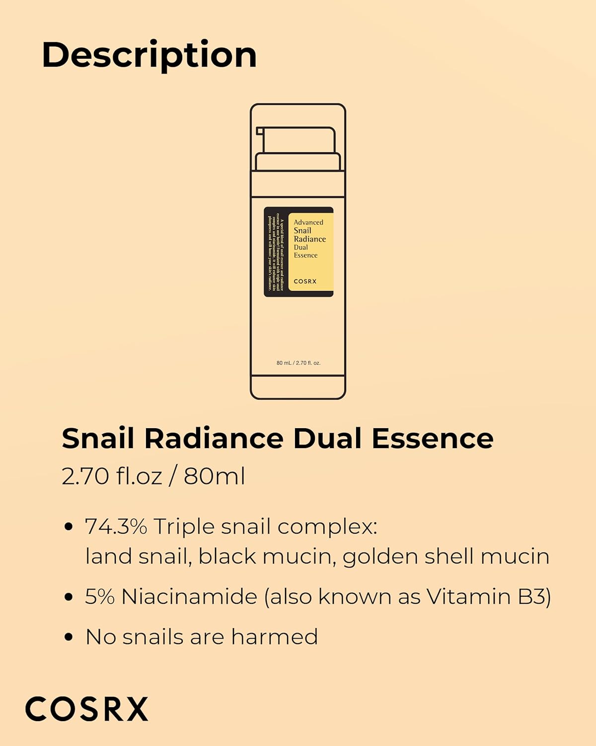 COSRX - Advanced Snail Radiance Dual Essence