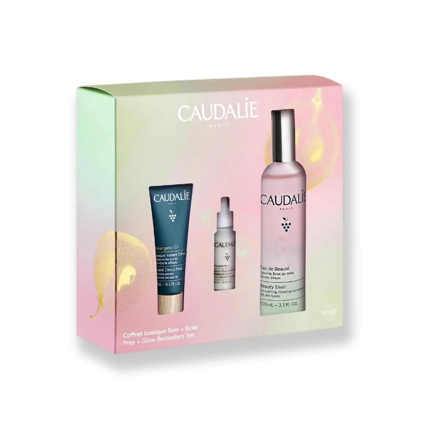 Caudalie Detox + Glow Best Sellers Set