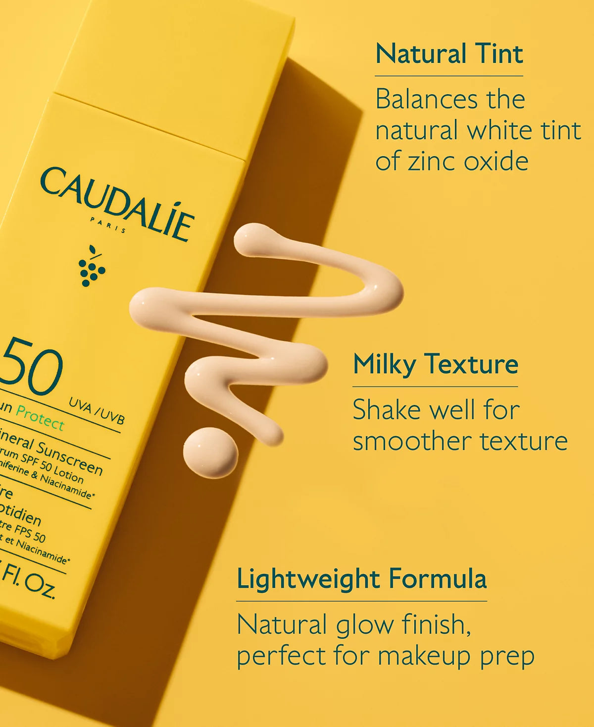 Caudalie - Vinosun Protect Daily Mineral Sunscreen SPF 50