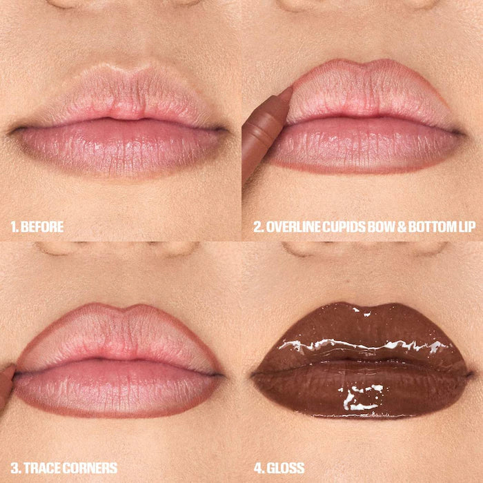 HUDA BEAUTY Juicy Bombshell Lip Gloss + Liner Set