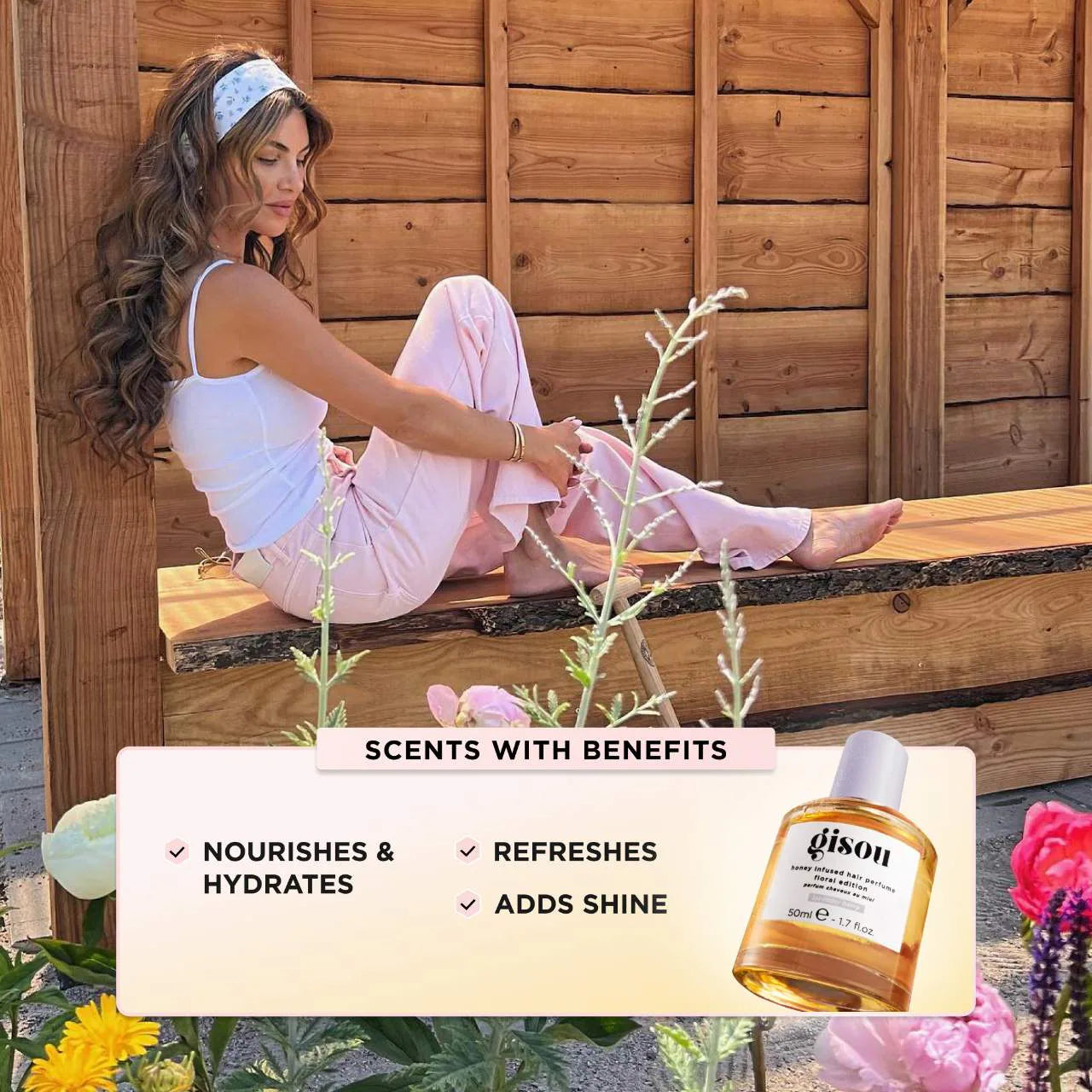 Gisou - Honey Infused Hair Perfume Lavender Berry
