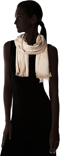 Calvin Klein - Lightweight Pashmina Scarf with Tonal Logo Pattern
