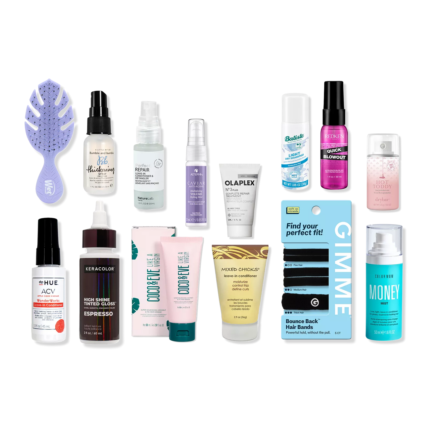 14 Piece Hair Sampler bundle