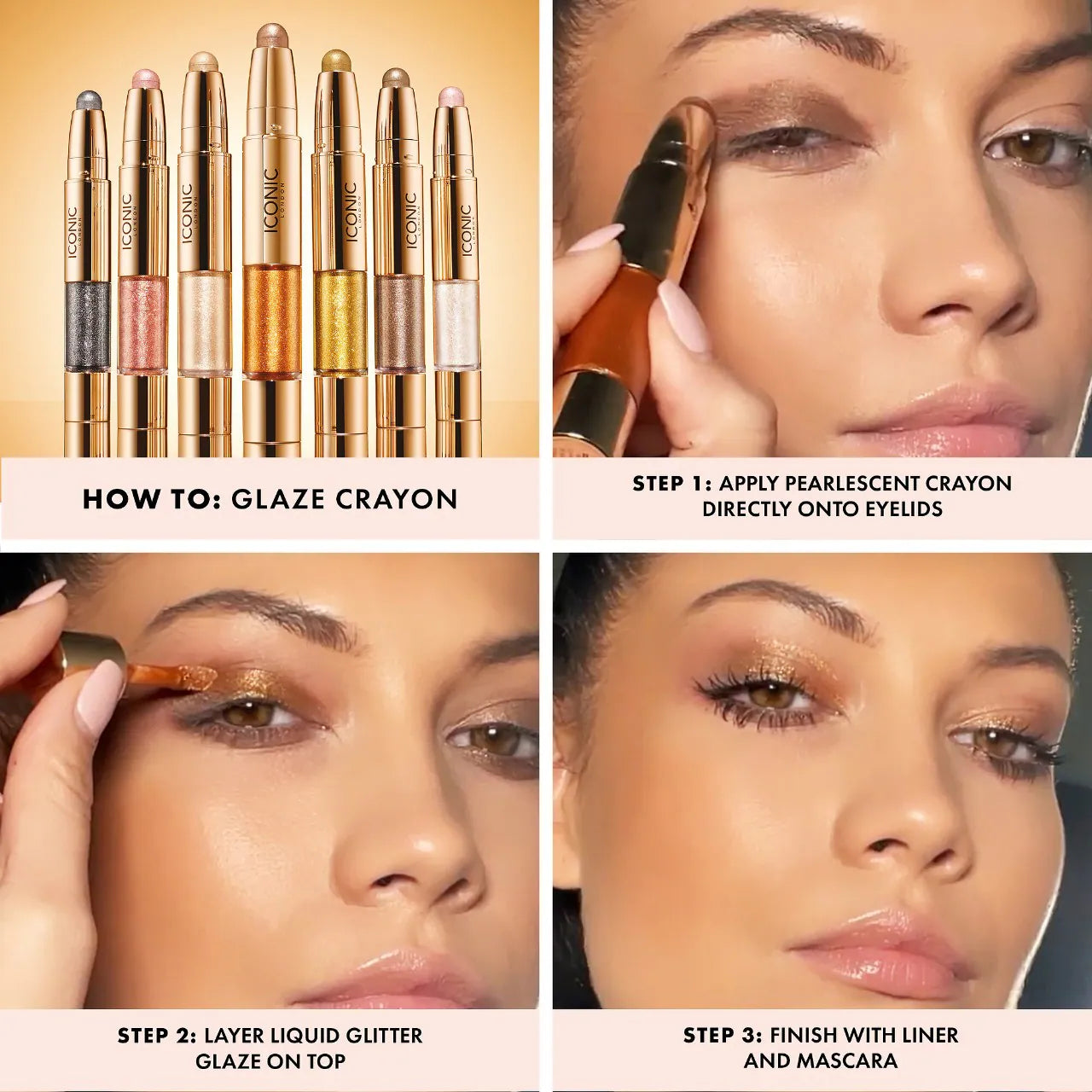 Iconic London - Glaze Dual Ended Eyeshadow Crayon