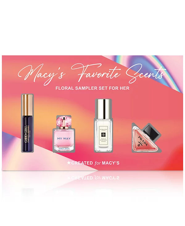 Gift Set Macys Fragrance Samples Women's Floral Fragrance Sampler