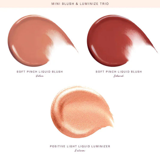 Rare Beauty by Selena Gomez Mini Blush and Luminize Trio - Brandz On Demand - Premium, 100% Original Beauty and Lifestyle Products - Pakistan