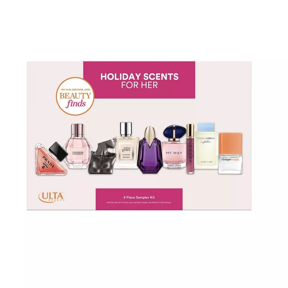 ULTA BEAUTY Holiday Scents for Her 9 pcs Mini Perfume Set for women