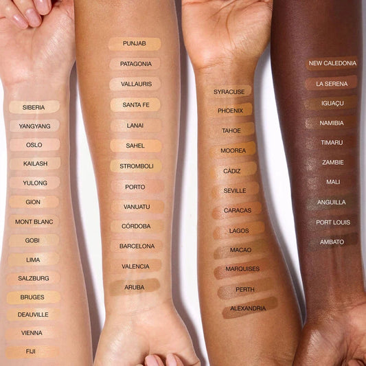NARS Natural Matte Longwear Foundation shades