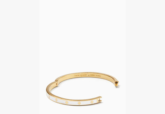 Kate Spade - Spot The Spade Enamel Hinged Bangle -
