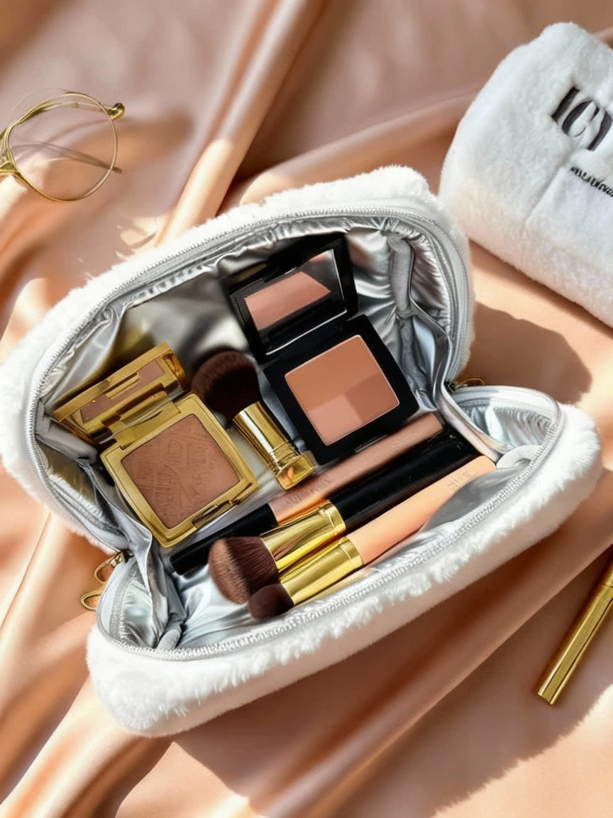 HUDA BEAUTY - Icy Nude Makeup Bag