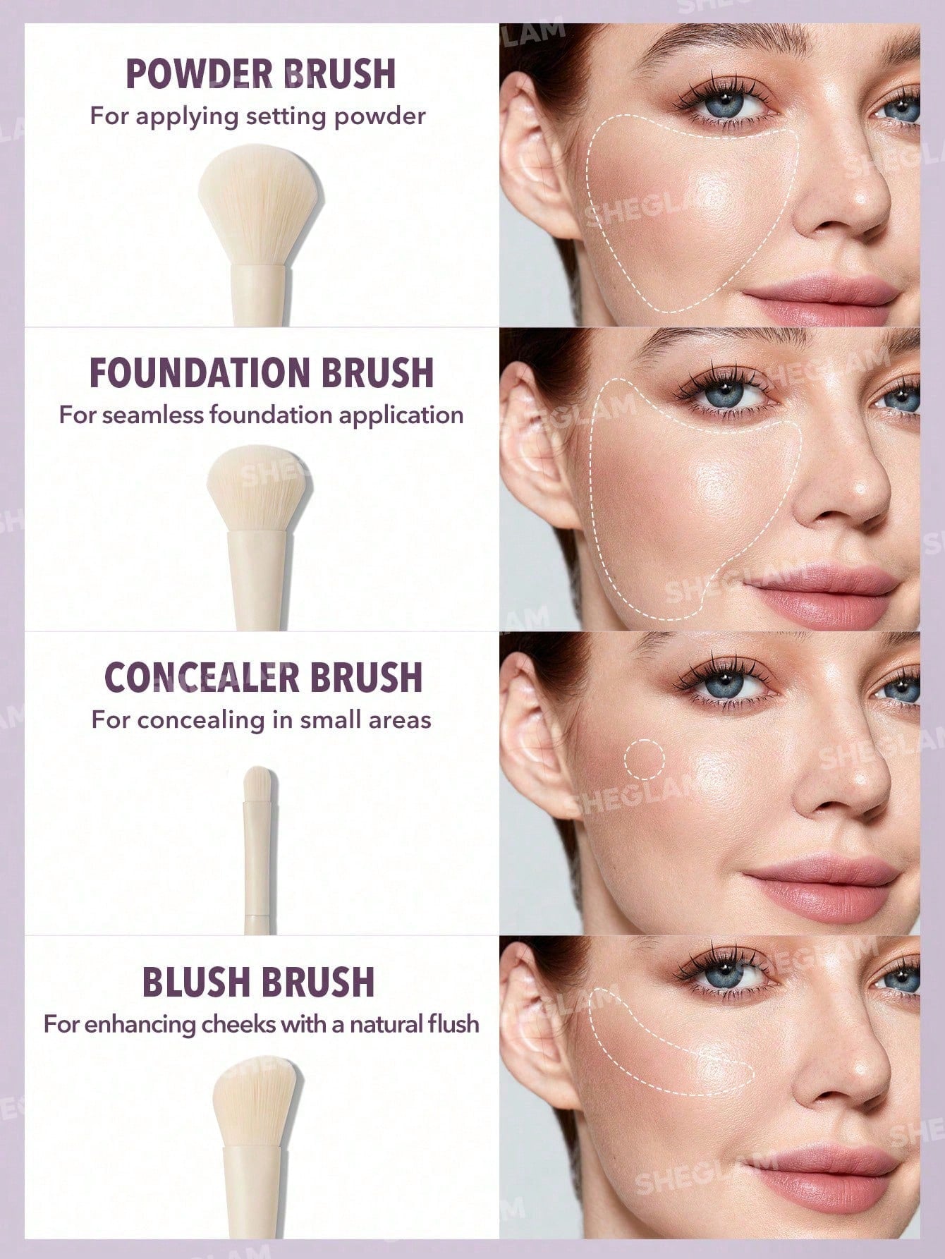 SHEGLAM - Pro Core Brush Kit 6 Pcs/Set