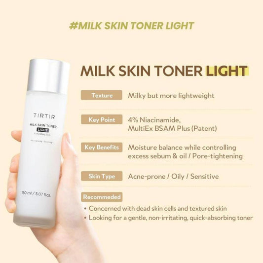 TIRTIR - Milk Skin Toner Light Trial Size - Brandz On Demand - Premium, 100% Original Beauty and Lifestyle Products - Pakistan