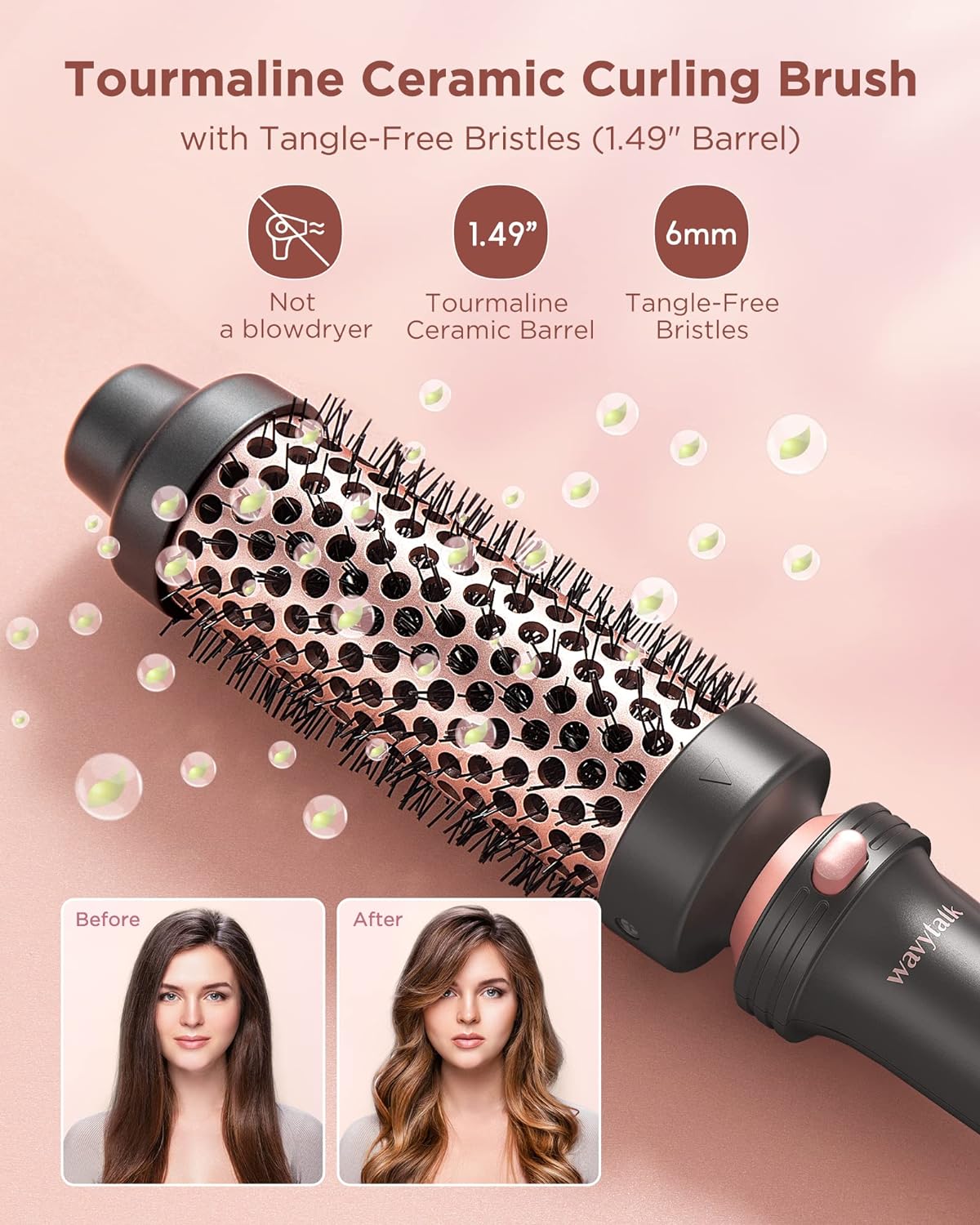 Wavytalk 5 in 1 Curling Iron Set with Curling Brush