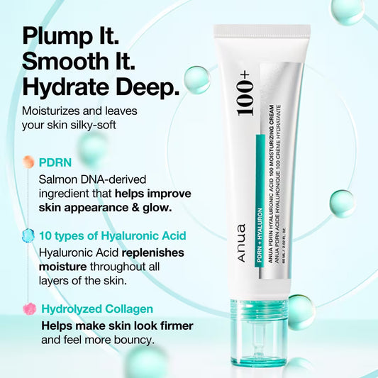 ANUA - PDRN Hyaluronic Acid 100 Moisturizing Cream