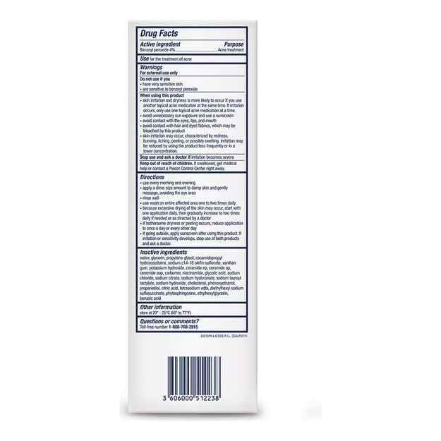 Acne foaming cream cleanser