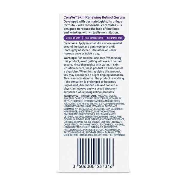 Skin renewing retinol serum