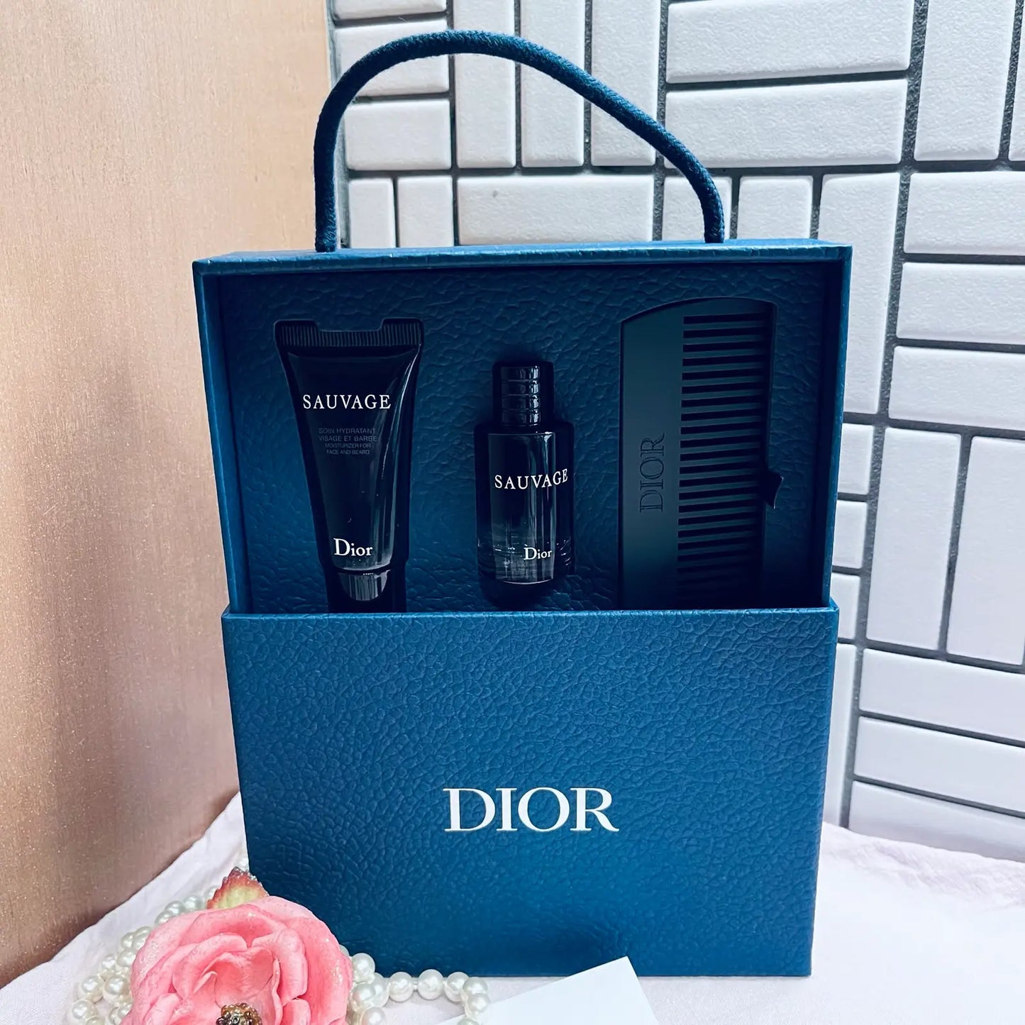 DIOR - Sauvage Men Gift Set + Toiletry Travel Bag