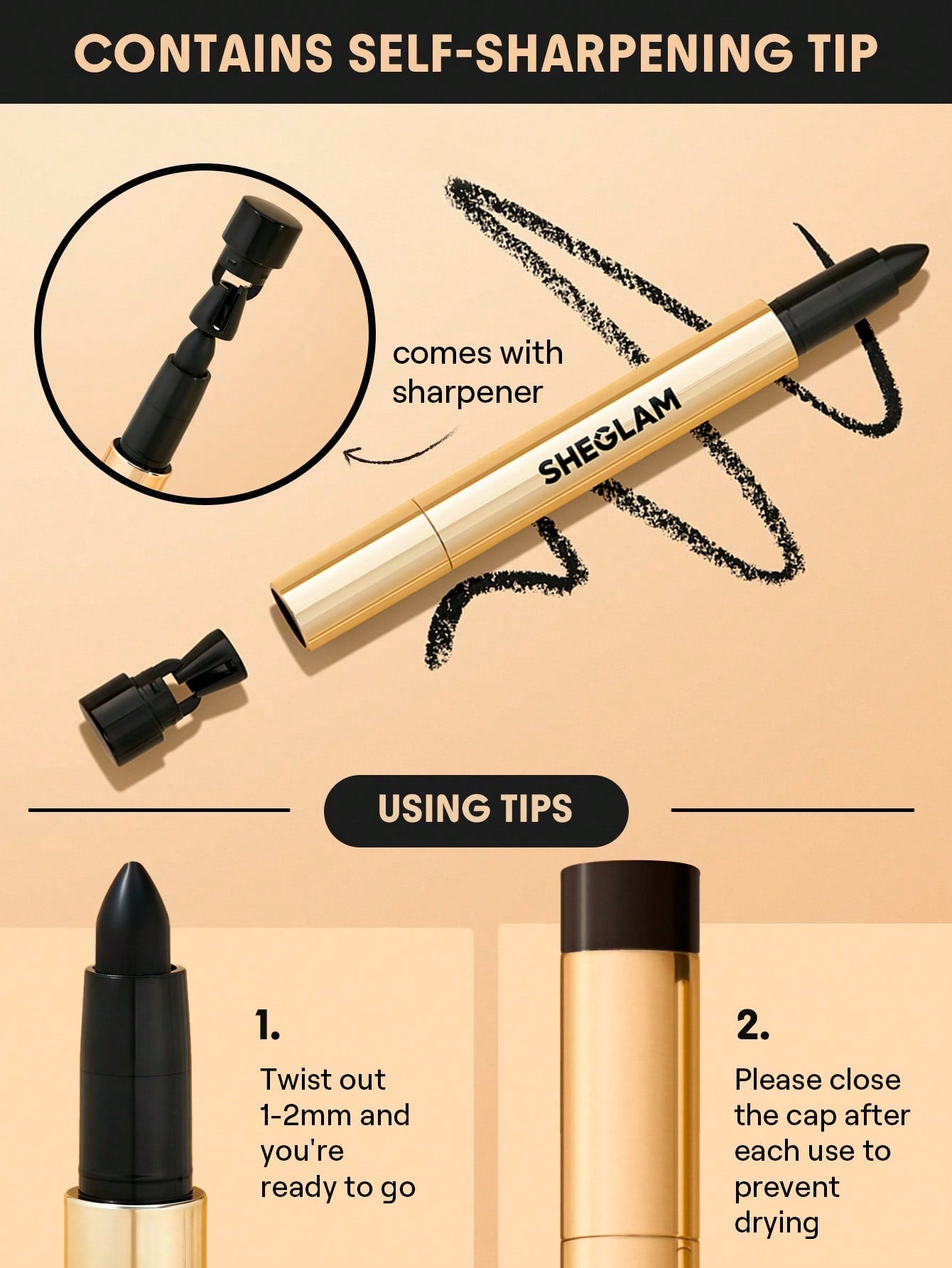 Sheglam - Bold Moves Kohl Cream Eyeliner Pencil