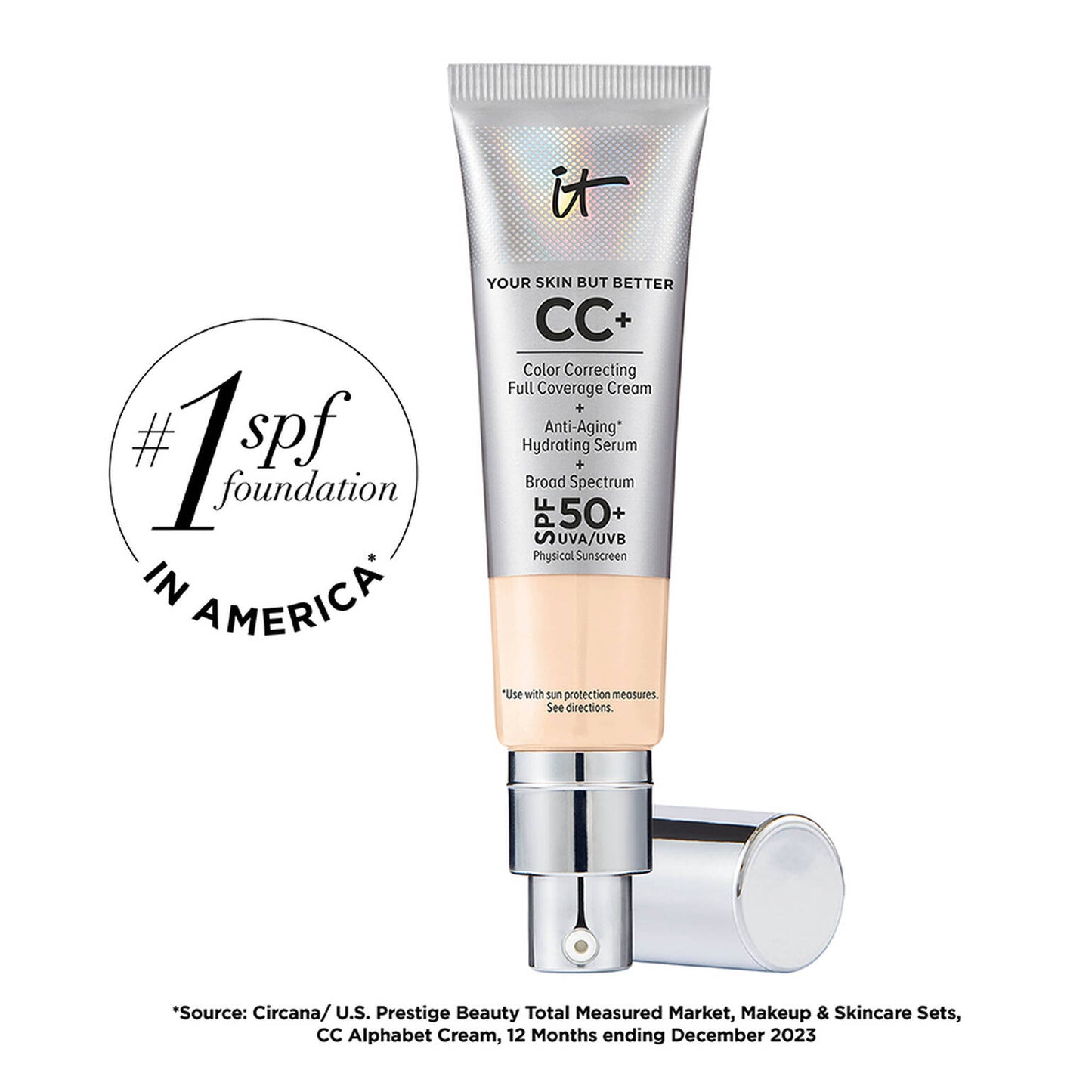 IT Cosmetics - CC+ Cream Full-Coverage Foundation with SPF 50+