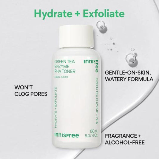 INNISFREE - Green Tea Enzyme PHA Toner - Brandz On Demand - Premium, 100% Original Beauty and Lifestyle Products - Pakistan