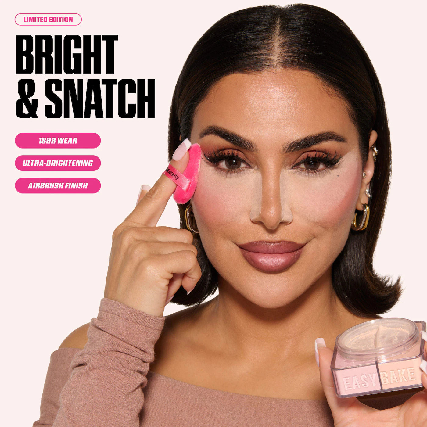 Huda Beauty - Easy Bake Loose Powder Brightening + Correcting Duo
