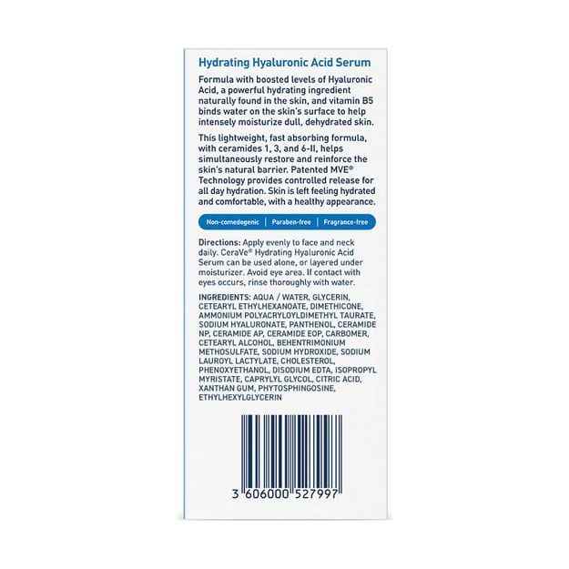 Hydrating Hyaluronic acid serum