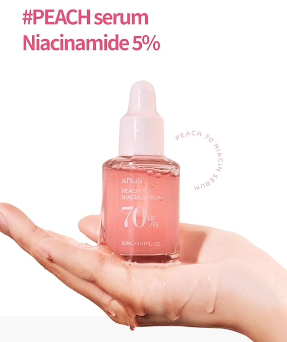 ANUA - Peach 70% Niacinamide Serum 30ml / brightening hydrating face serum/daily clean beauty (1.01 fl. oz.