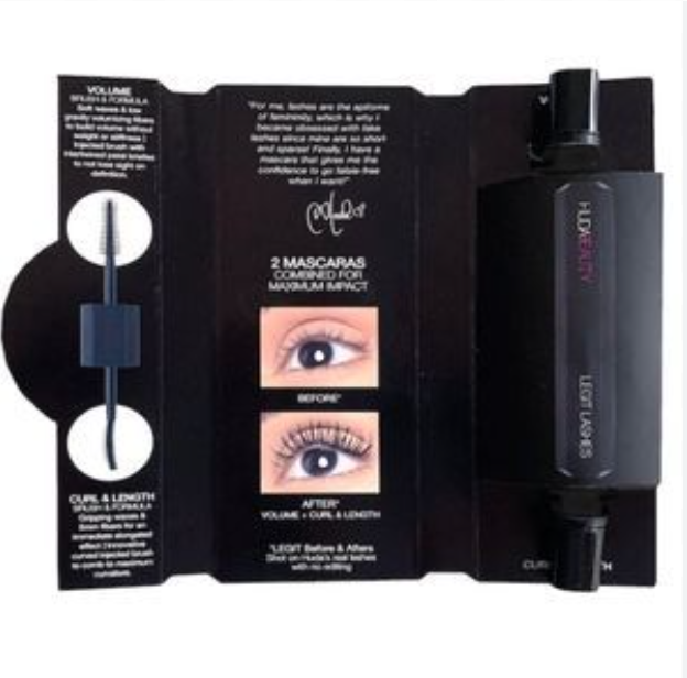 Huda Beauty LEGIT Lashes Double-Ended Mascara Sample Size