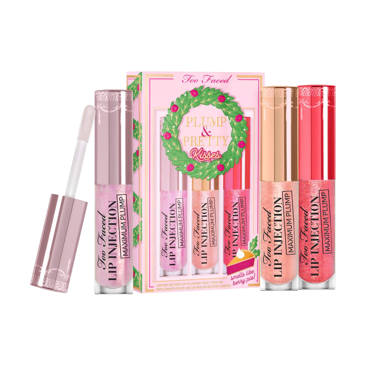 TOO FACED LIMITED EDITION PLUMP AND PRETTY KISSES LIP PLUMPER TRIO