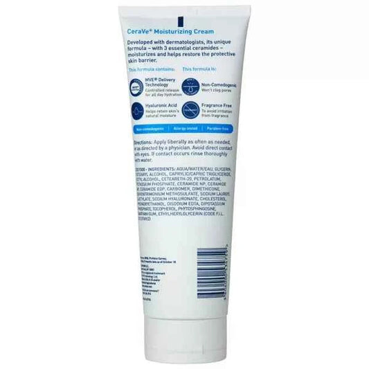 CeraVe Moisturizing Cream, Face and Body Moisturizer for Dry Skin