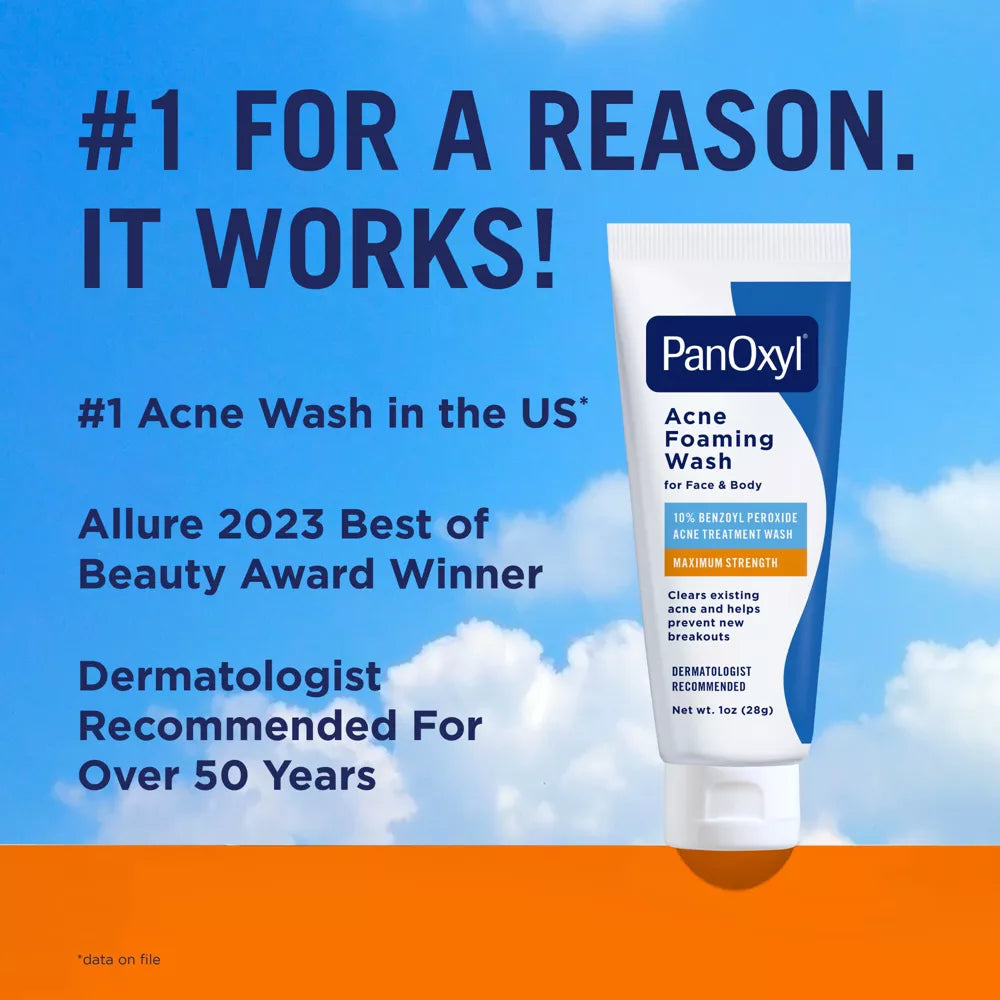 PanOxyl - 10% Benzoyl Peroxide Acne Foaming Wash