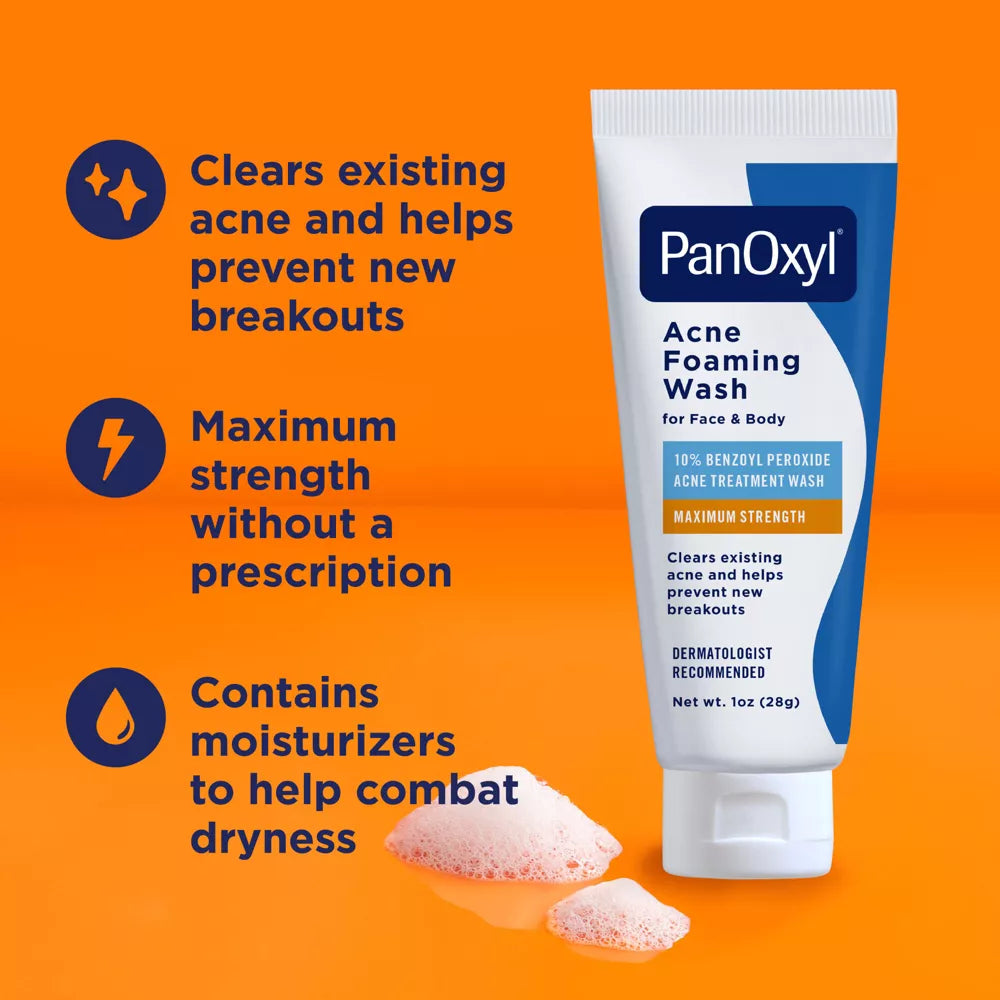 PanOxyl - 10% Benzoyl Peroxide Acne Foaming Wash
