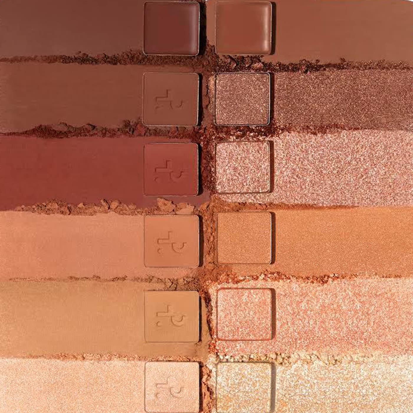 Close-up of Patrick Ta Major Dimension Eyeshadow Palette showcasing rich pigments and textures
