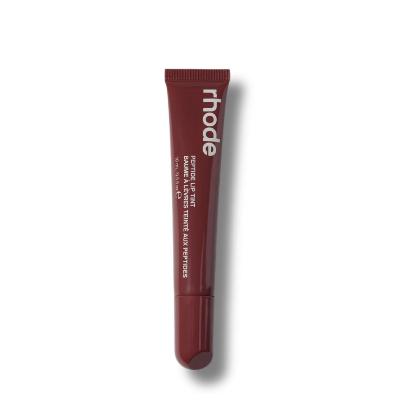 Long-lasting lip tint with hyaluronic acid and peptides