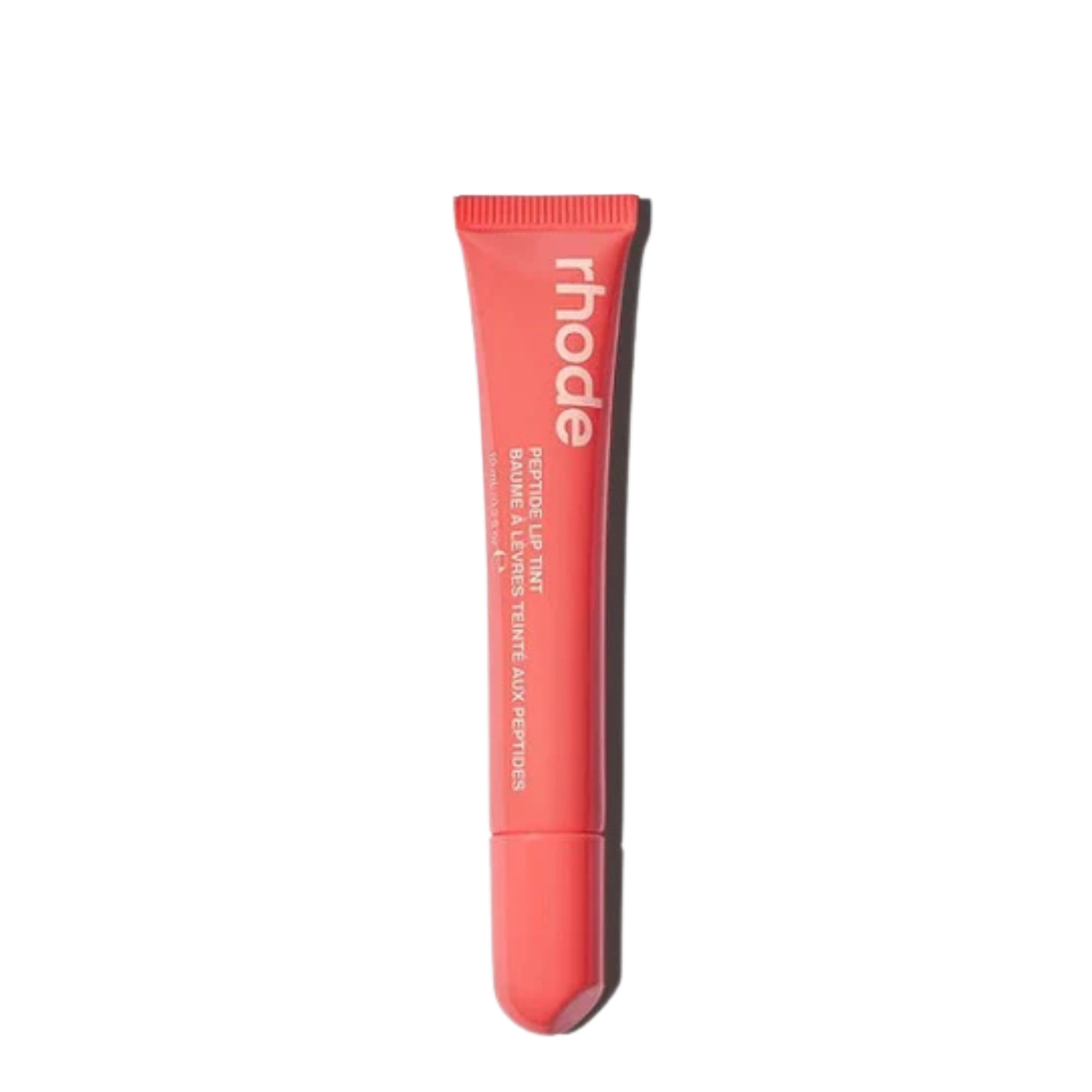 Woman applying Rhode Peptide Lip Tint with hydrating finish