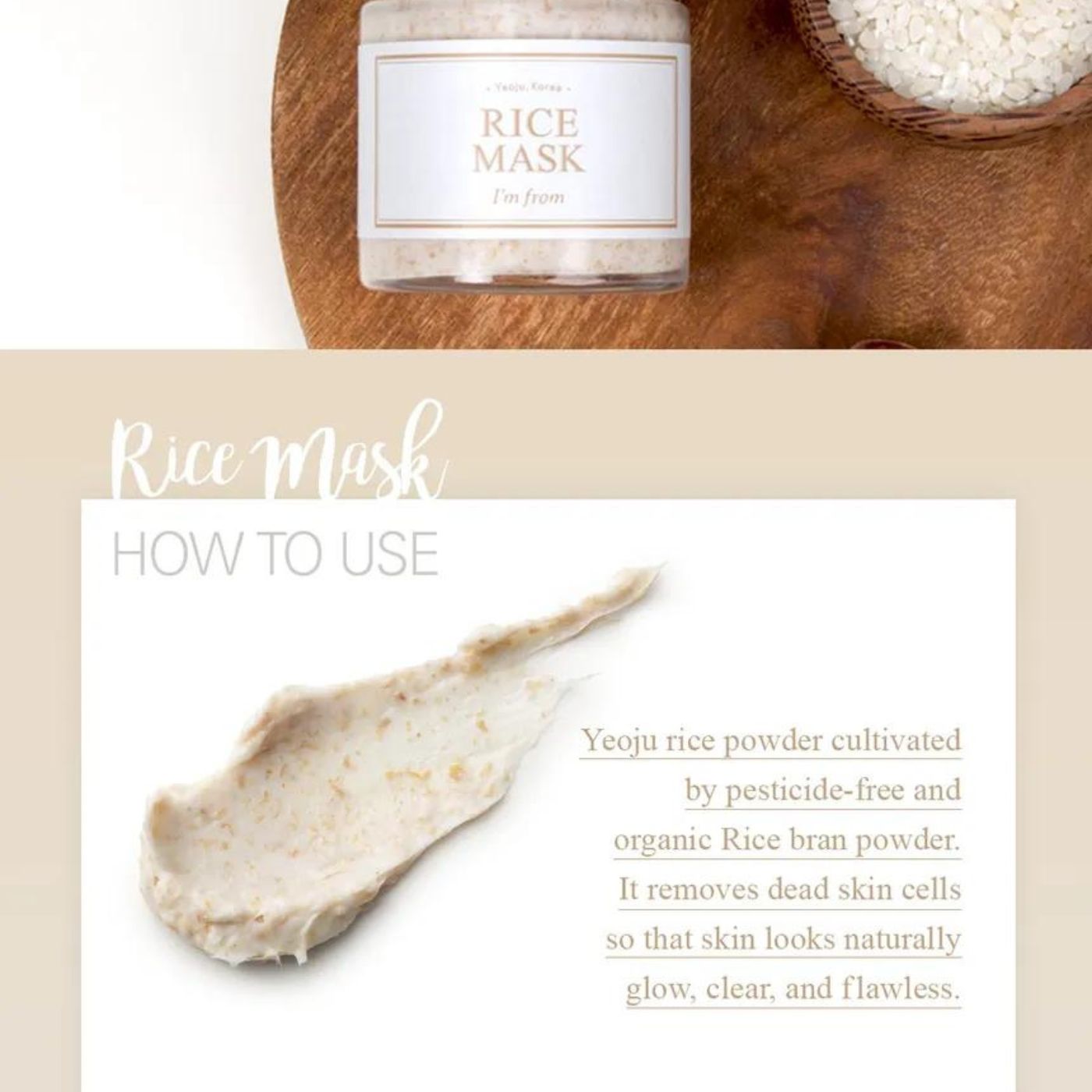 I'm from - Rice Mask