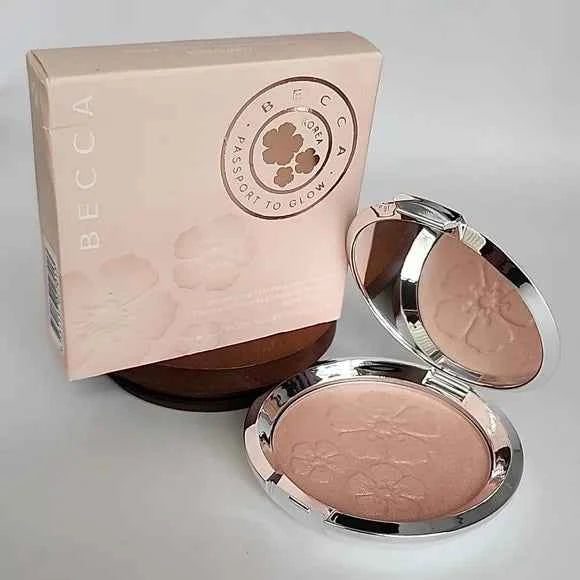 BECCA COSMETICS Shimmering Skin Perfector Pressed Highlighter Passport to Glow Korea -