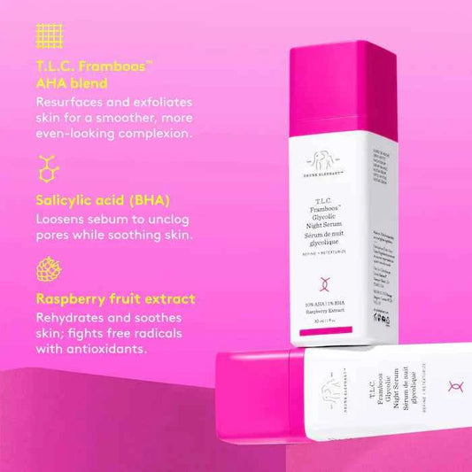 T.L.C. Framboos™ Glycolic Resurfacing Night Serum