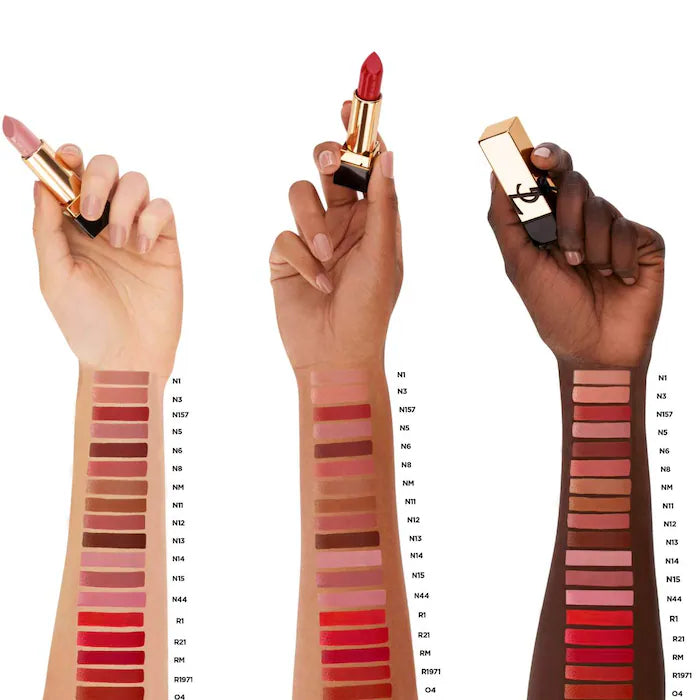 YSL - Yves Saint Laurent Rouge Pur Couture Caring Satin Lipstick with Ceramides