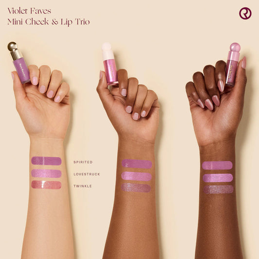 Rare Beauty - Violet Faves Mini Cheek and Lip Trio Makeup Gift Set