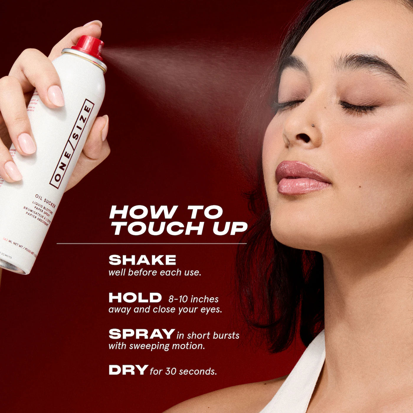 ONE/SIZE by Patrick Starrr - Mini Oil Sucker Liquid Blotting Paper Touch-Up Spray