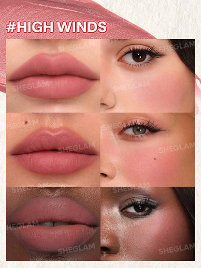 SHEGLAM - Air Plush Lip & Cheek Cream Blush - 025 High Winds shade