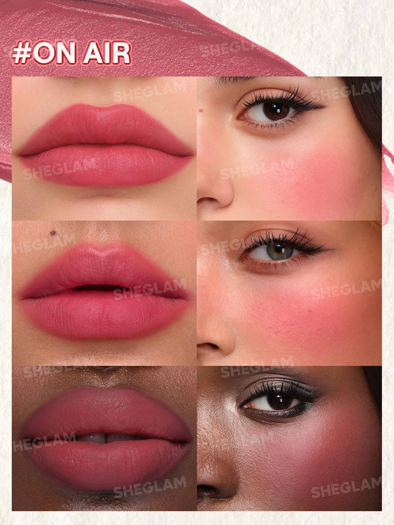 SHEGLAM - Air Plush Lip & Cheek Cream Blush - 027 On Air shade
