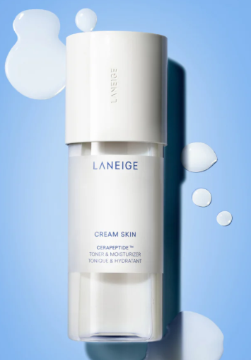 LANEIGE Cream Skin Refillable Toner & Moisturizer with Ceramides and Peptides