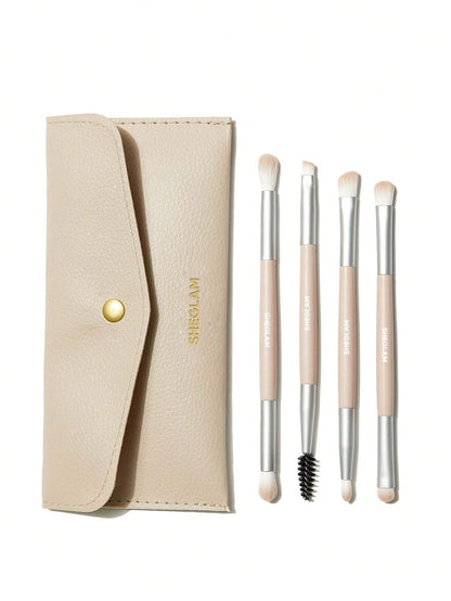 SHEGLAM - 101 Eye Essentials Brush Set With Bag
