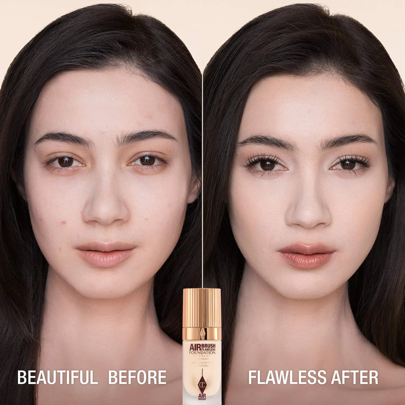 Charlotte Tilbury - Airbrush Flawless Blurring & Matte Full Coverage Foundation ( New look )